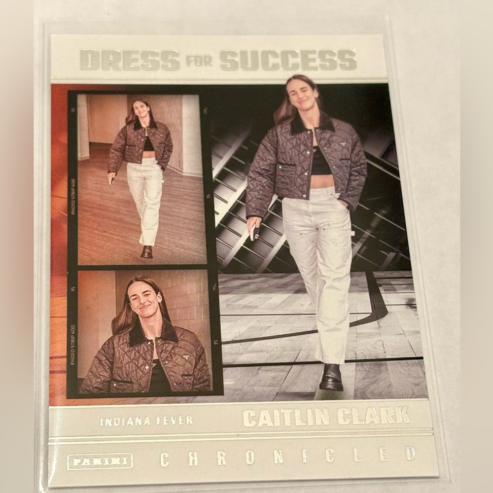 Caitlin Clark Basketball Card Dress for Success
